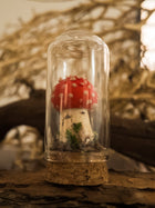 Fly Agaric Glass Jar Mushroom — Round Cap