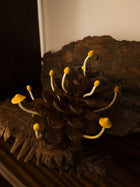 Pine Cone Mushroom Diorama